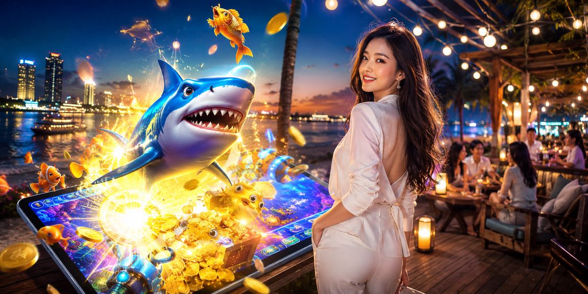 Người chơi trò chơi Bắn Cá tại bờ biển Sài Gòn với không khí náo nhiệt